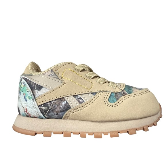 Reebok Toddler Infant Size 4 Classic Sneakers Tan Parchment National Geographic - Picture 1 of 8